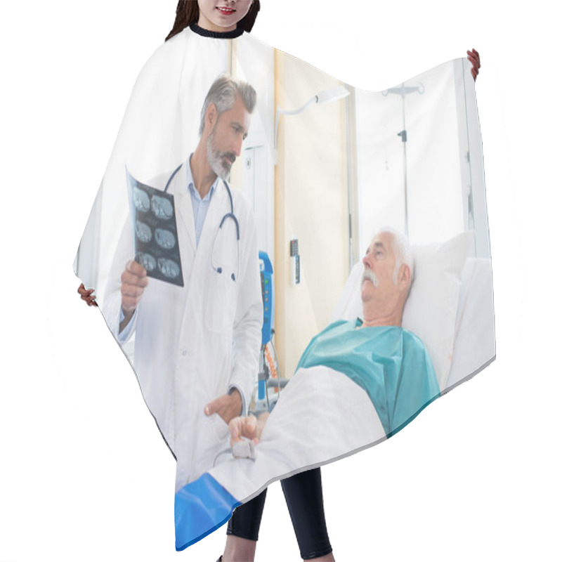 Personality  Doctor Talking To The Patient Hair Cutting Cape