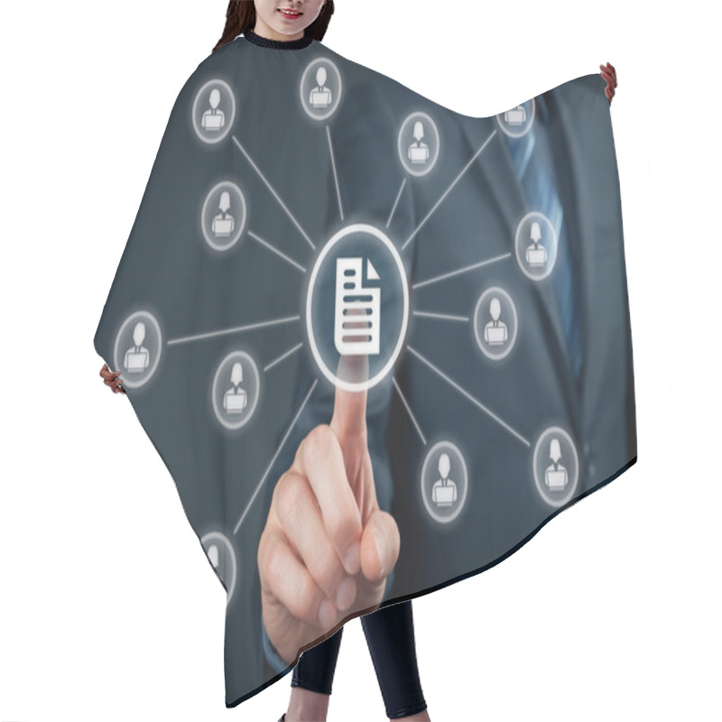 Personality  Corporate Data Management System Hair Cutting Cape