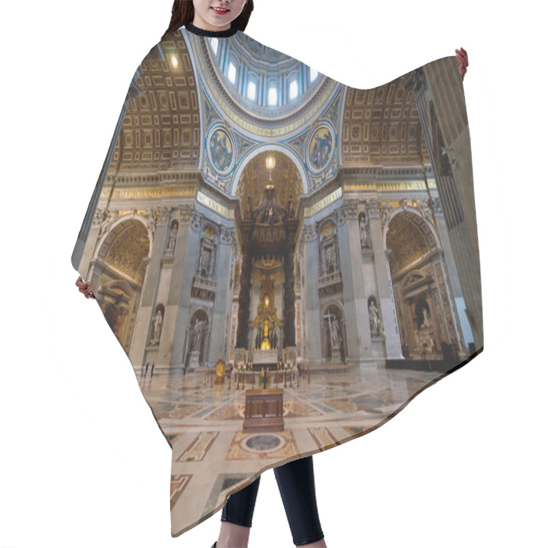 Personality  Interior Of St. Peters Basilica In Vatican, Rome Hair Cutting Cape