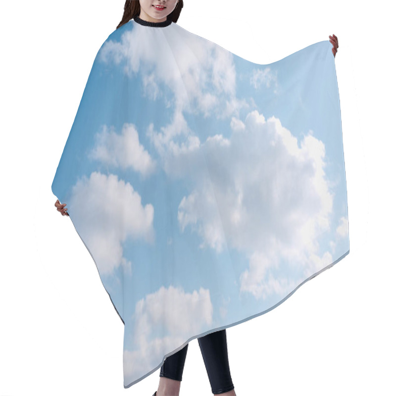 Personality  Blue Sky And White Clouds Hair Cutting Cape