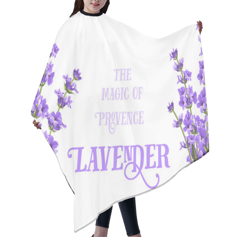 Personality  The Lavender Elegant Card. Hair Cutting Cape