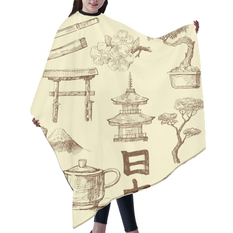 Personality  Japan Design Elements Hair Cutting Cape