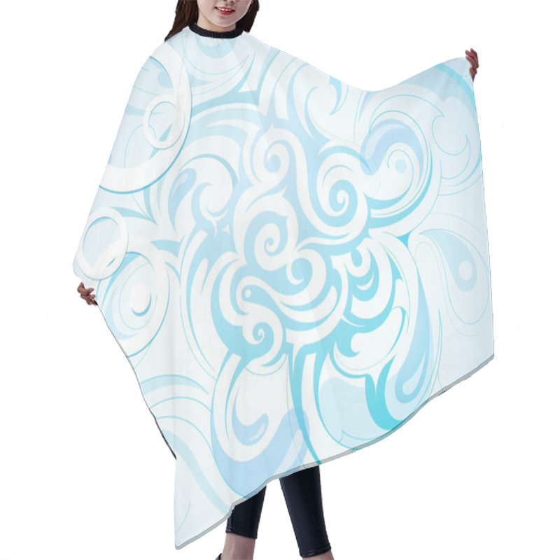 Personality  Underwater Theme Hair Cutting Cape