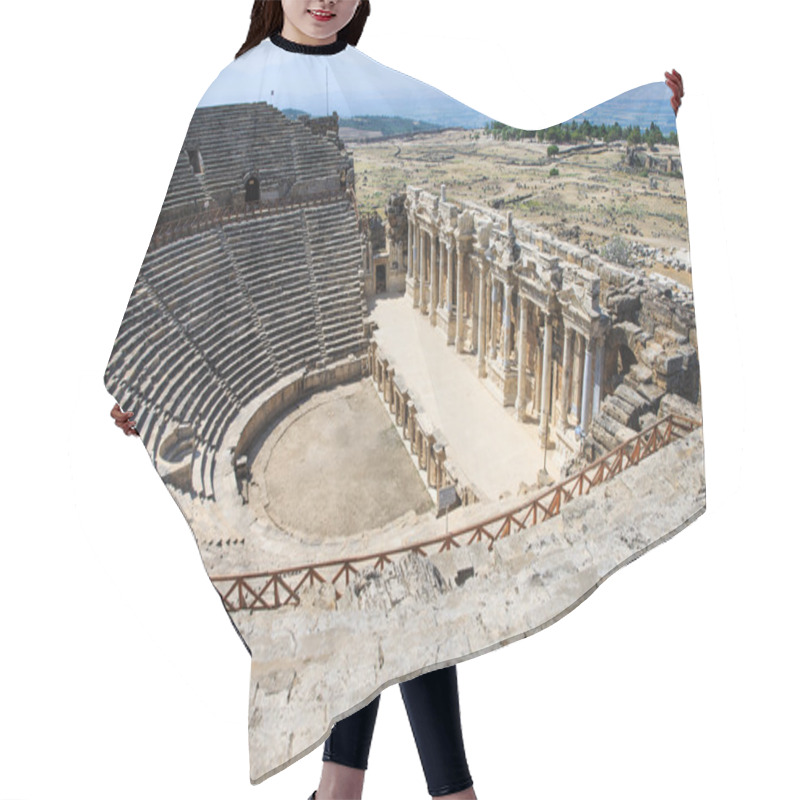 Personality  Antique Amphitheater In Pamukkale Hair Cutting Cape