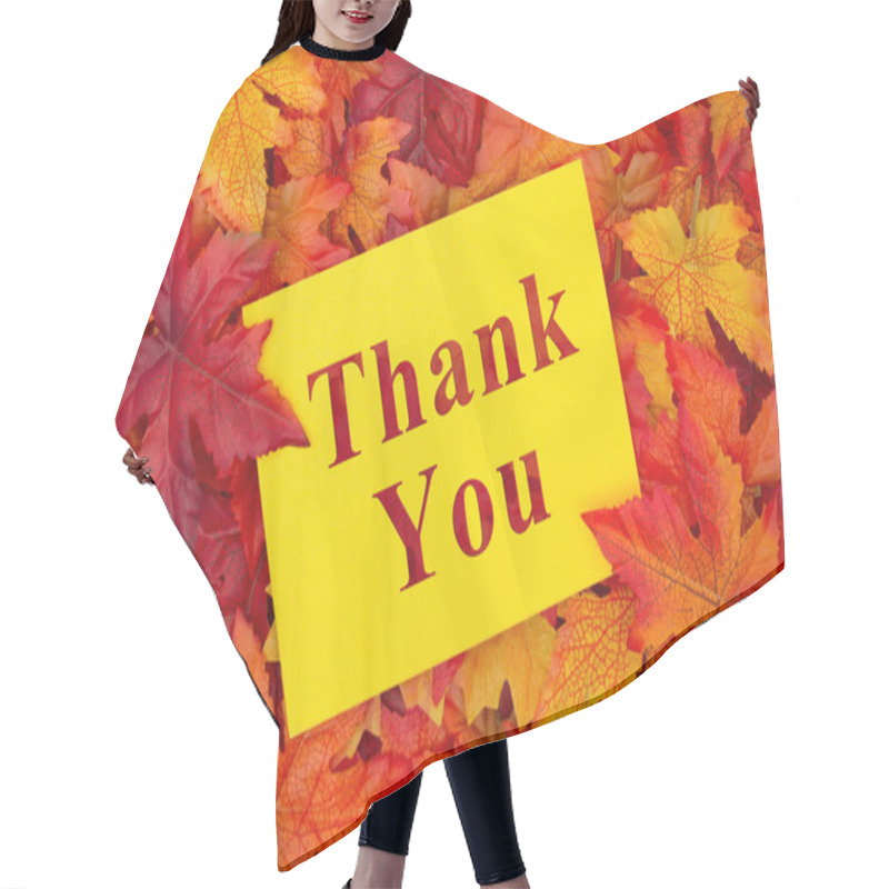 Personality  Thank You Message Hair Cutting Cape