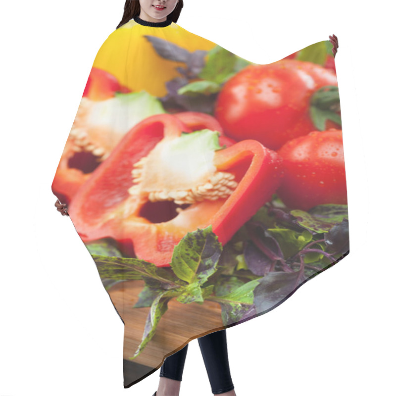 Personality  Variety Fresh Vegetables  Hair Cutting Cape