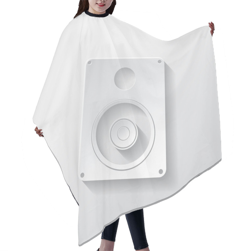 Personality  Subwoofer Web Icon Hair Cutting Cape