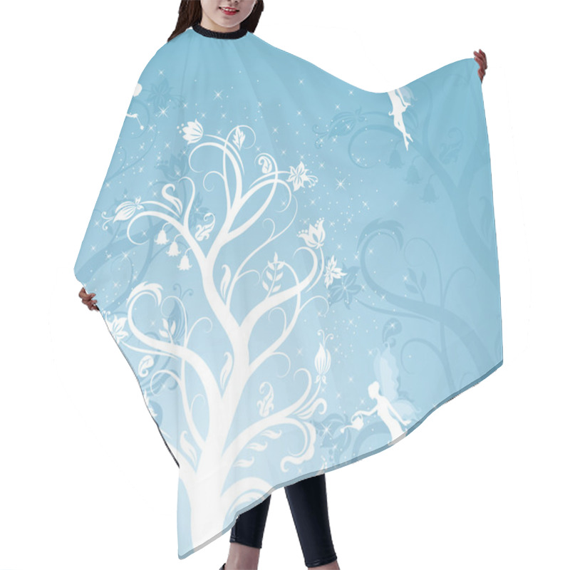 Personality  Magic Tree With Fairies. Hair Cutting Cape