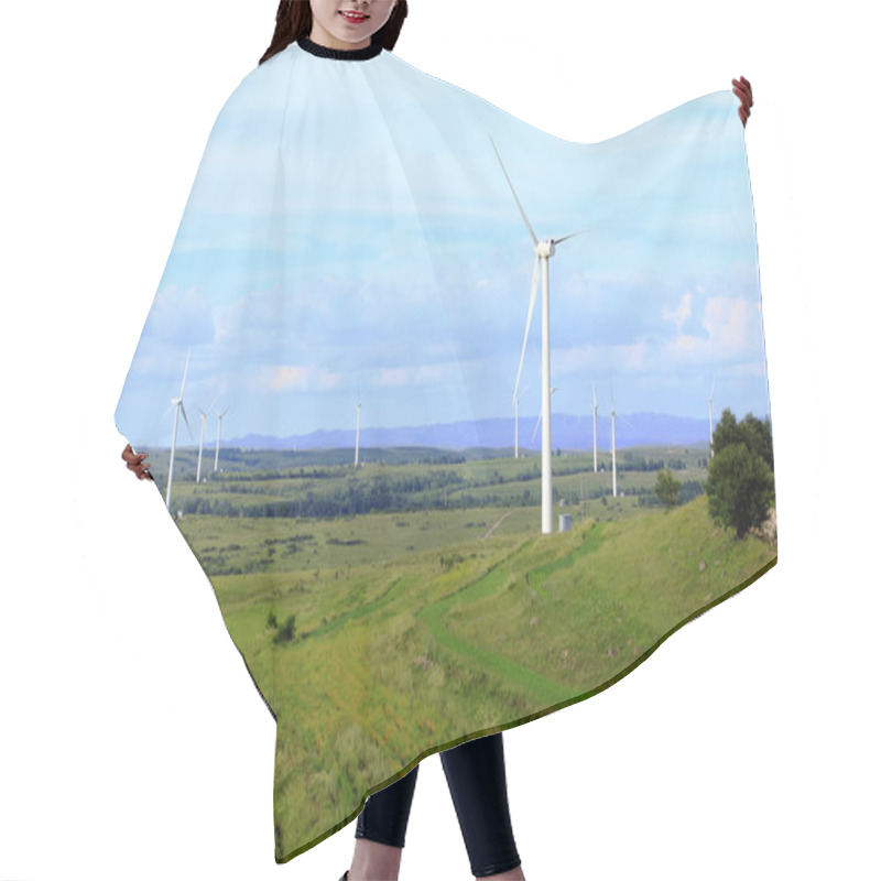 Personality  Wind Turbines Hair Cutting Cape