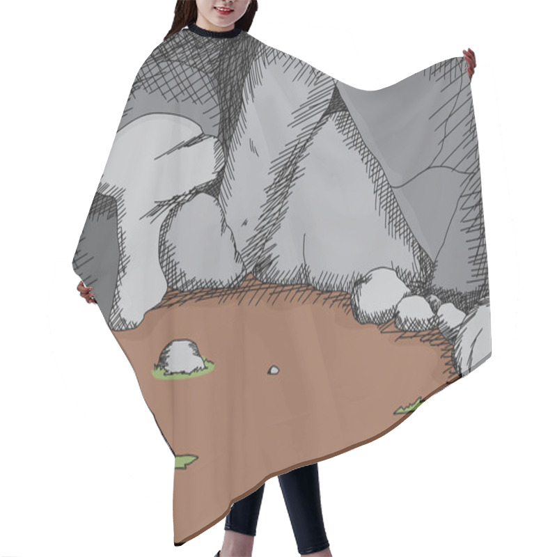 Personality  Mountain Cave Hair Cutting Cape