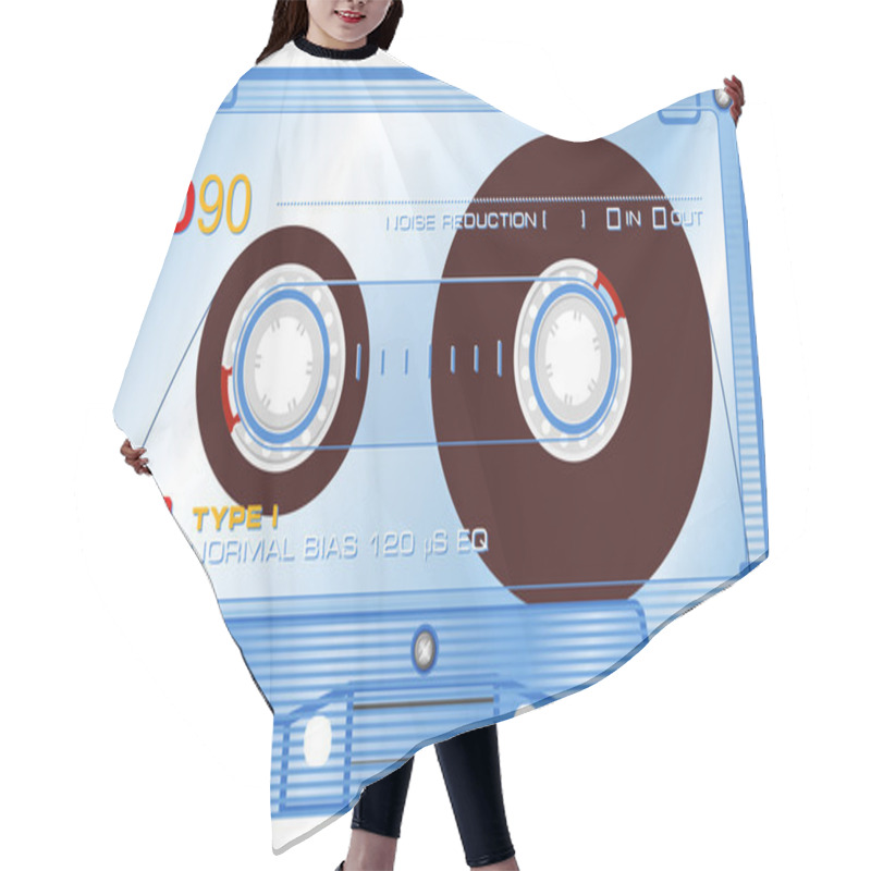 Personality  Audio Cassette Hair Cutting Cape