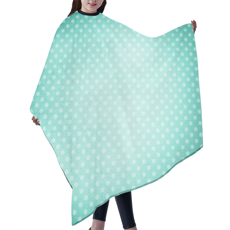 Personality  Retro Style Dotted Background Hair Cutting Cape