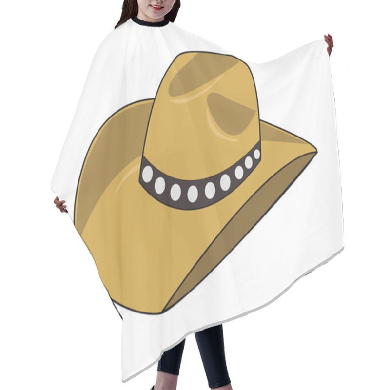 Personality  Cowboy Hat Hair Cutting Cape