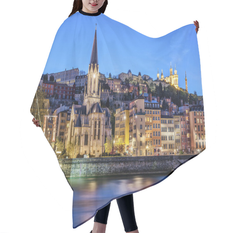 Personality  Famous View Of Lyon With Saone River Hair Cutting Cape