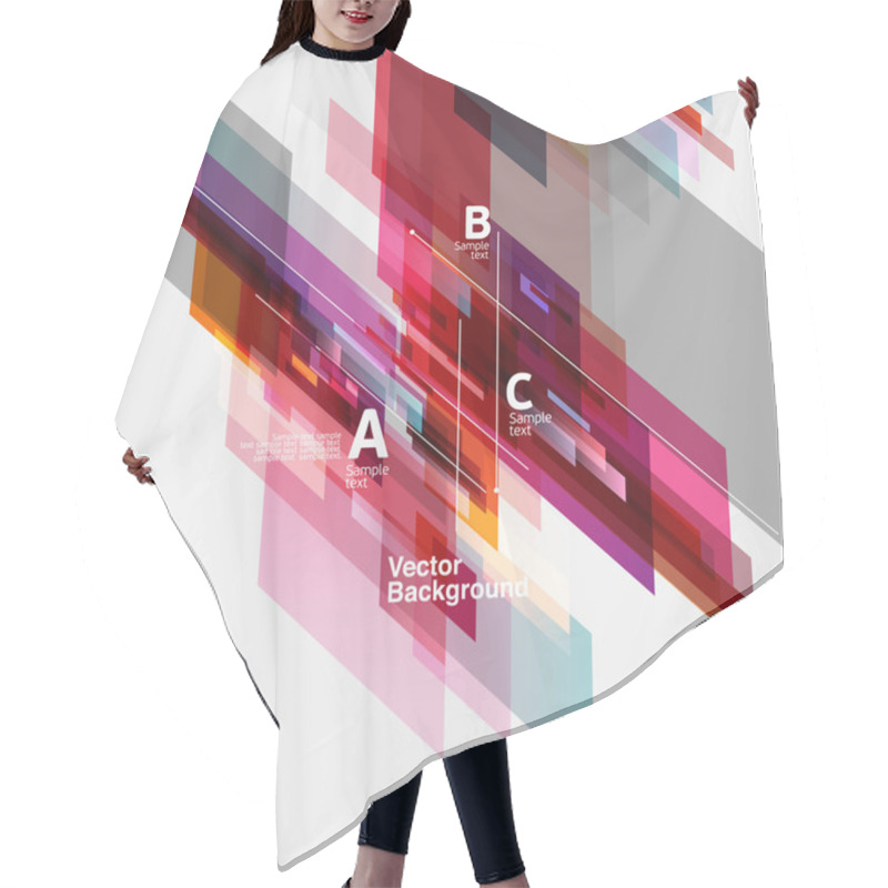 Personality  Abstract Red Background Hair Cutting Cape