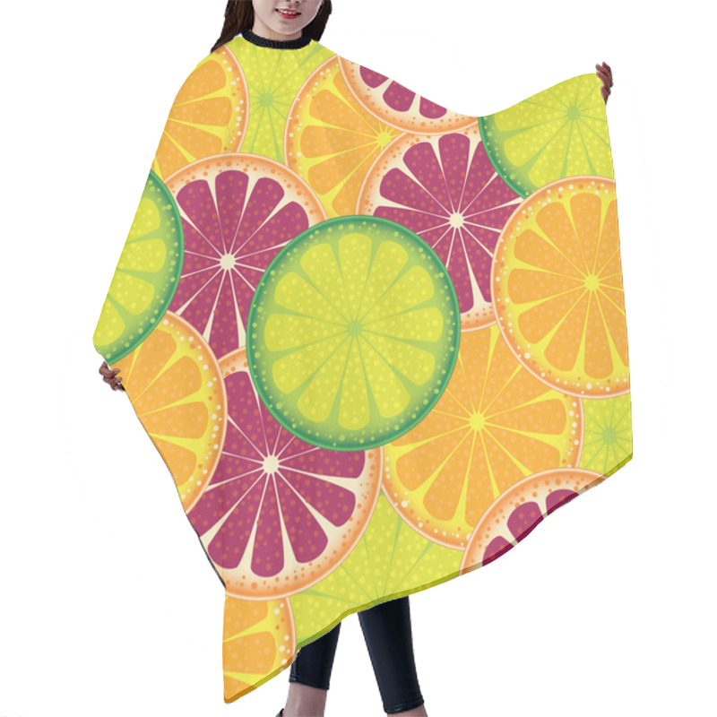 Personality  Fruit Pattern Hair Cutting Cape