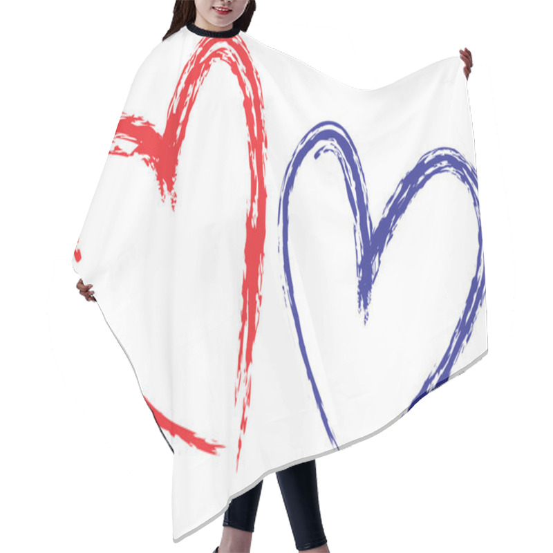 Personality  Hearts Hair Cutting Cape