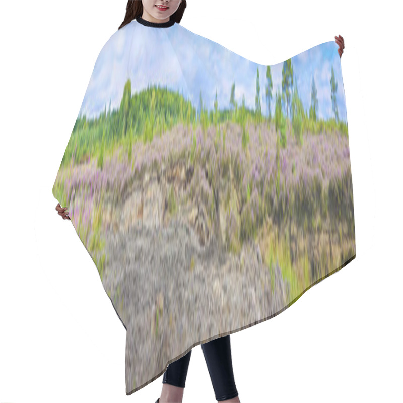 Personality  Irish Peat Bog Landscape - (Ireland - Europe) Hair Cutting Cape