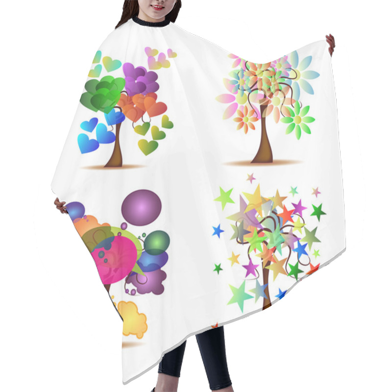 Personality  Set Original Trees Hair Cutting Cape