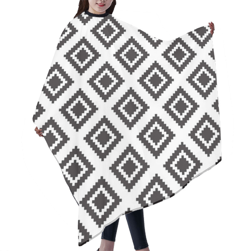 Personality  Squares Seamless Pattern Hair Cutting Cape