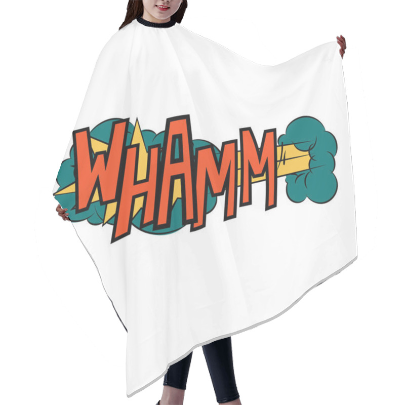 Personality  Comic Book Speech Bubbles Onomatopeia Expression Letters Hair Cutting Cape