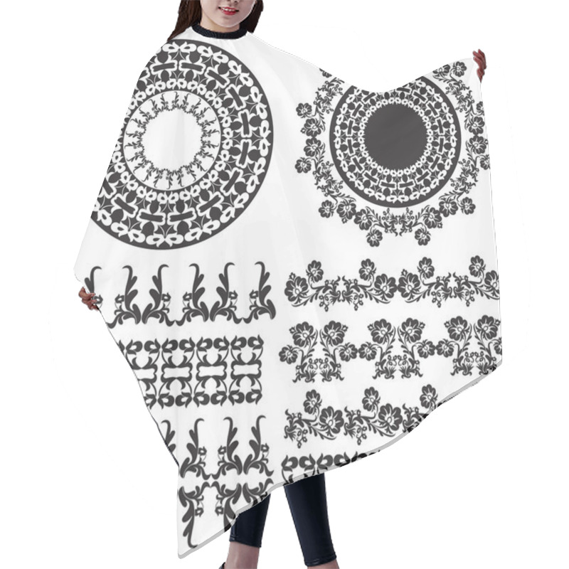 Personality  Oriental Border And Ornament One Hair Cutting Cape