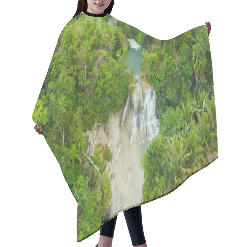 Personality  Beautiful Tropical Waterfall Philippines, Cebu Hair Cutting Cape