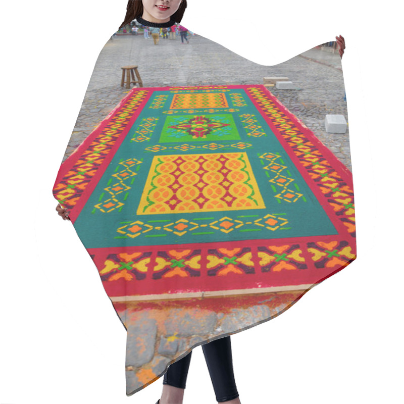 Personality  Easter Carpets In Antigua Guatemala Hair Cutting Cape