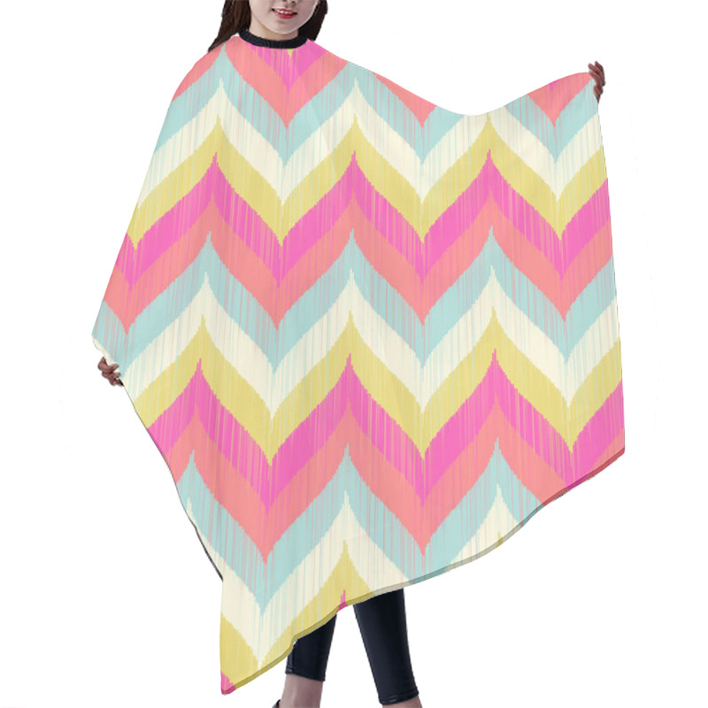 Personality  Wave Zigzag Pattern Hair Cutting Cape