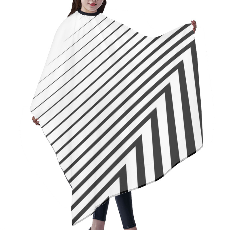 Personality  Abstract Geometric Lines Pattern Hair Cutting Cape