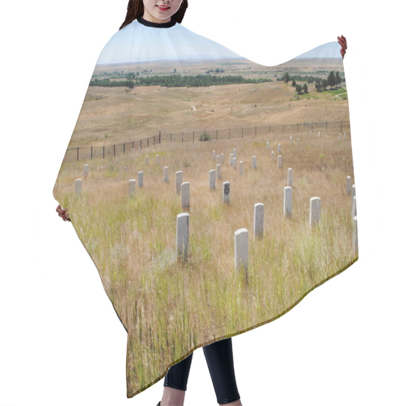 Personality  Little Bighorn, Montana, USA: Casualty Markers Dot The Landscape At Little Bighorn Battlefield National Monument (or Custer's Last Stand), Known To The American Indians As The Battle Of The Greasy Grass. Hair Cutting Cape