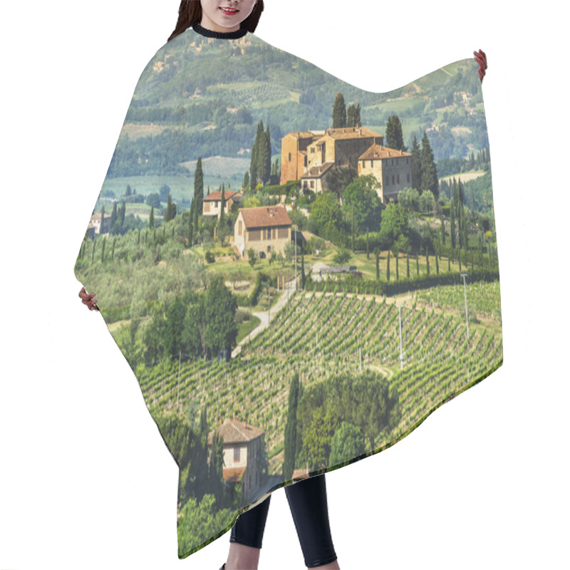 Personality  Tuscany Rural Landscape Hair Cutting Cape