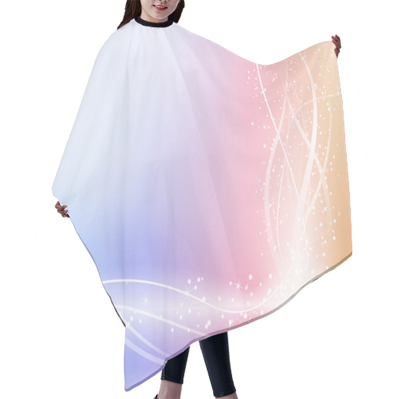 Personality  Pastel Background With Stars And Swirl Hair Cutting Cape