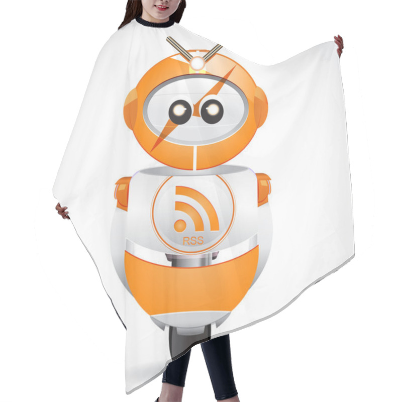 Personality  Rss Robot Hair Cutting Cape