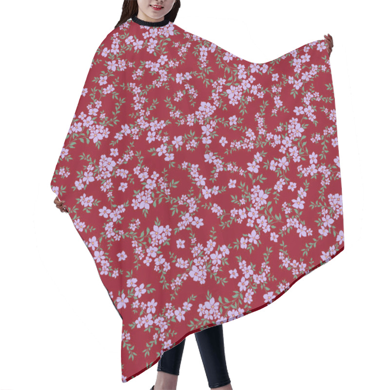 Personality  Seamless And Liberty Style Cute Floral Pattern, Hair Cutting Cape