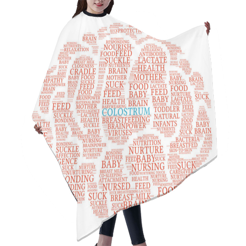 Personality  Colostrum Brain Word Cloud Hair Cutting Cape