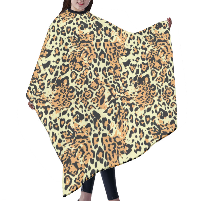 Personality  Leopard Seamless Pattern Hair Cutting Cape