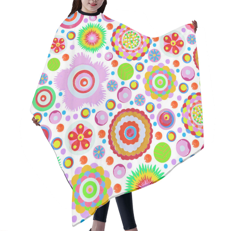 Personality  Abstract Fantasy Floral Background Hair Cutting Cape