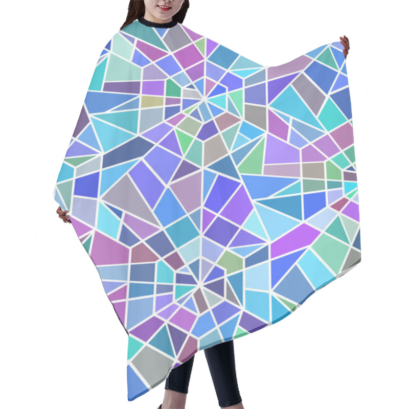 Personality  Seamless Texture With A Broken Stained Glass  Hair Cutting Cape