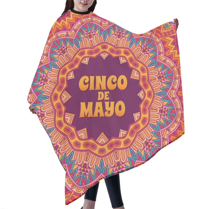 Personality  Cinco De Mayo Banner Ornamental Hair Cutting Cape