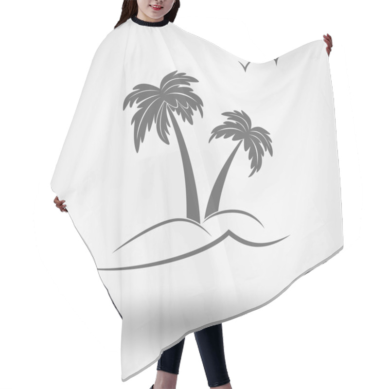 Personality  Palm Tree. Hair Cutting Cape