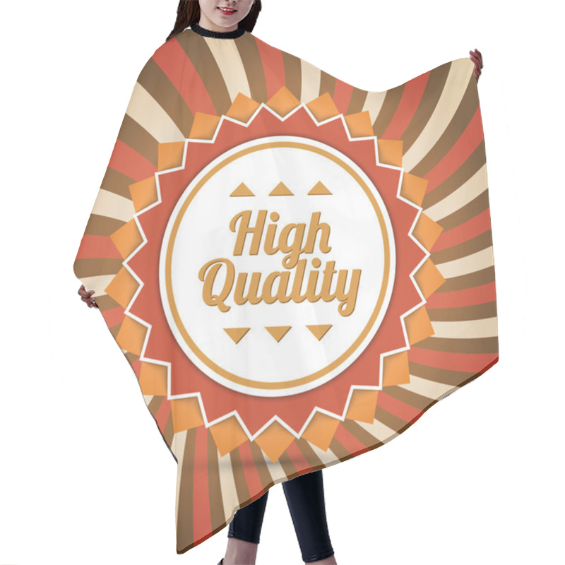 Personality  High Quality Badge, Vector Design Hair Cutting Cape