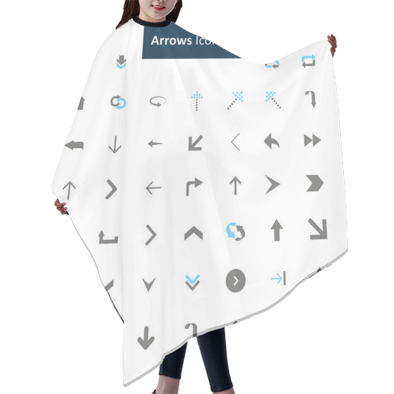 Personality  Arrows Icon Set Hair Cutting Cape