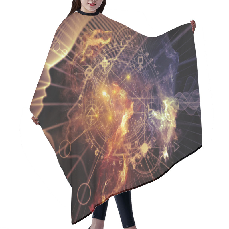 Personality  Dreaming Of Inner Geometry Hair Cutting Cape