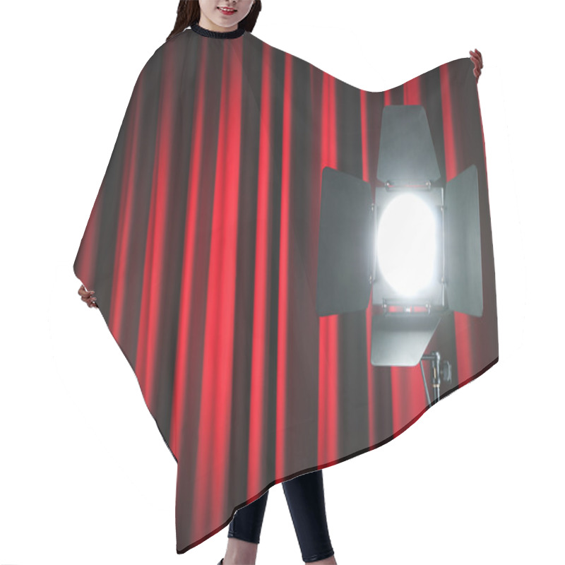 Personality  Curtains And Projector Lights Wtih Space For Your Text Hair Cutting Cape