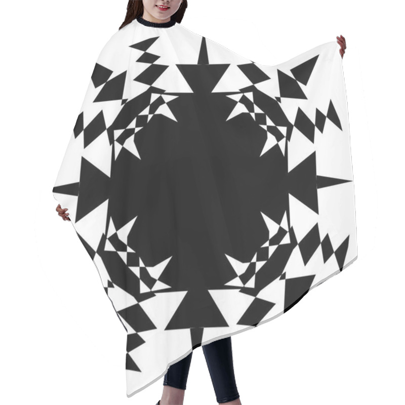 Personality  Geometric Square Shape Hair Cutting Cape