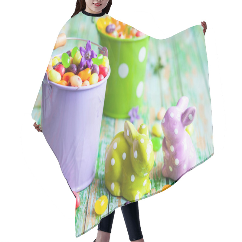 Personality  Easter Rabbits And Candies Hair Cutting Cape