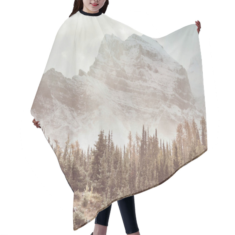 Personality  Beautiful Autumn Season In Canadian Mountains. Fall Background. Hair Cutting Cape