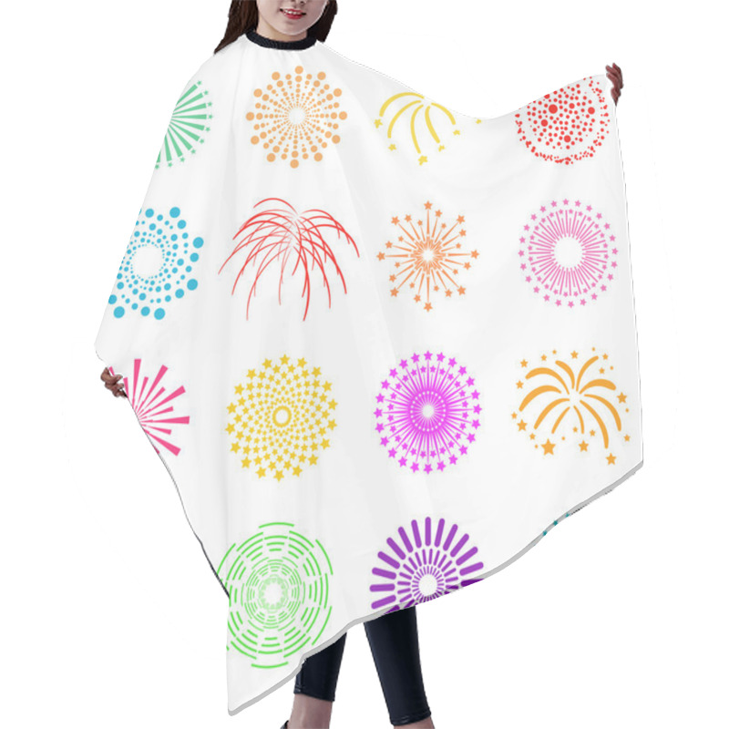 Personality  Beautiful Fireworks Set Hair Cutting Cape