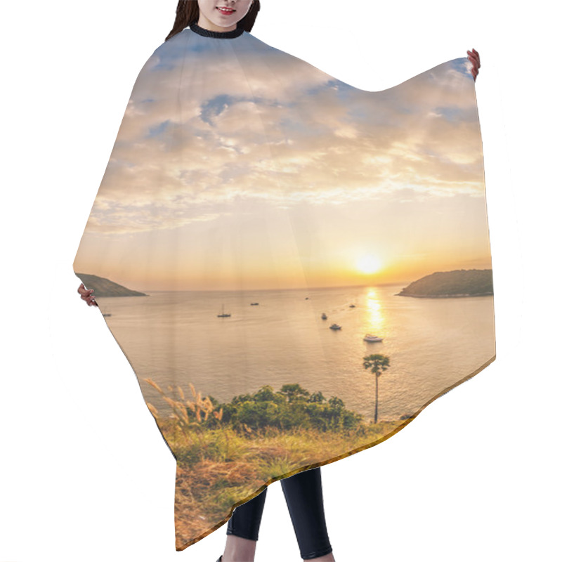 Personality  View On Sunset Sea Hair Cutting Cape